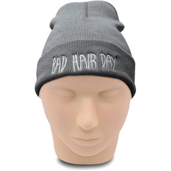 Tangmi Knitted Cap Trendy Warm Chunky Soft Stretch Cable Knit Slouchy Beanie Hat